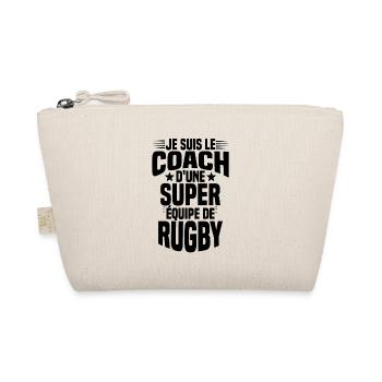 Je suis le coach d'une super équipe de rugby - Trousse biologique - nature - Devant