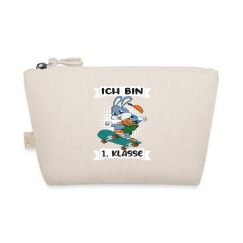 Ich Bin 1 Klasse Einschulung Schulanfang - Bio-Täschchen - Natur - Vorne
