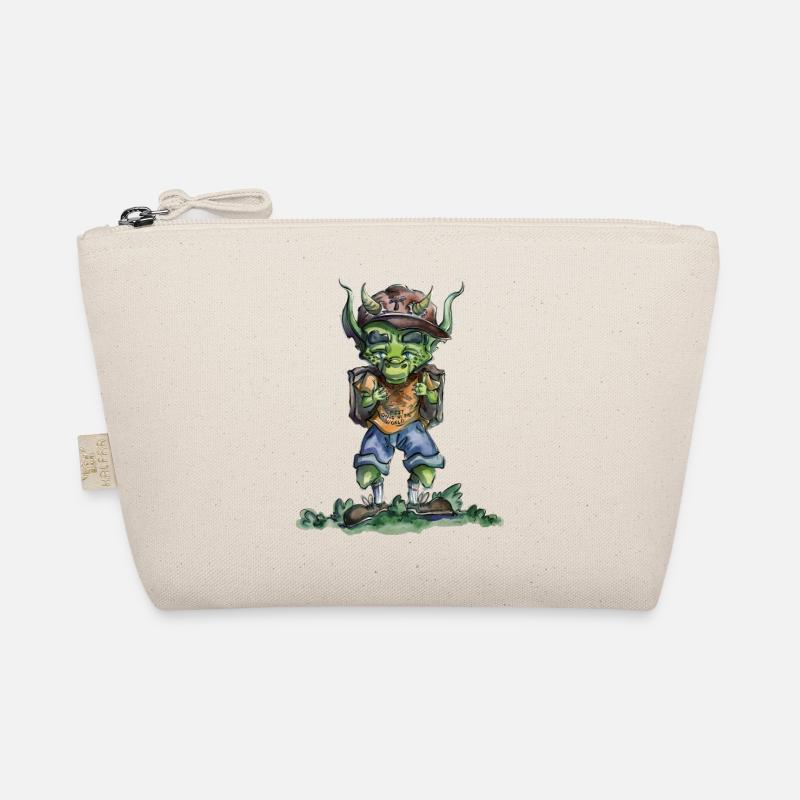 Drache geht zur Schule Bio-Täschchen