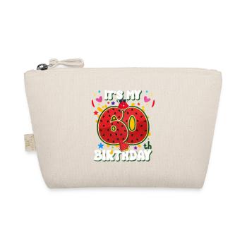 60th Birthday Watermelon - Organic Pouch - nature - Front