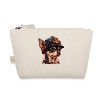 Chihuahua - Pompier Chien Cool Hommes Chapeau Feu - Trousse biologique - nature - Devant