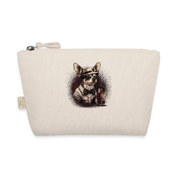 Chihuahua - France French Wine Cute Dog Souvenir - Organic Pouch - nature - Front