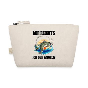 Lustige Angler Sprüche Mir reichts ich gehe Angeln - Bio-Täschchen - Natur - Vorne