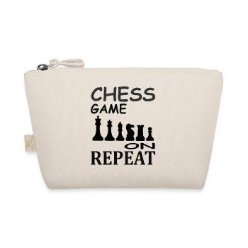 Schach spielen Schachmatt Brettspiel Geschenkidee - Bio-Täschchen - Natur - Vorne