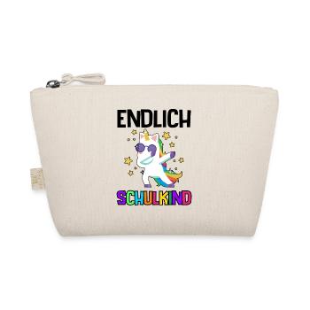 Einschulung Schulanfang Grundschule Erste Klasse - Bio-Täschchen - Natur - Vorne