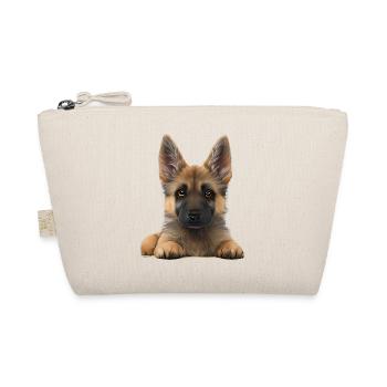 Dog Owner German Shepherd Puppy - Organic Pouch - nature - Front