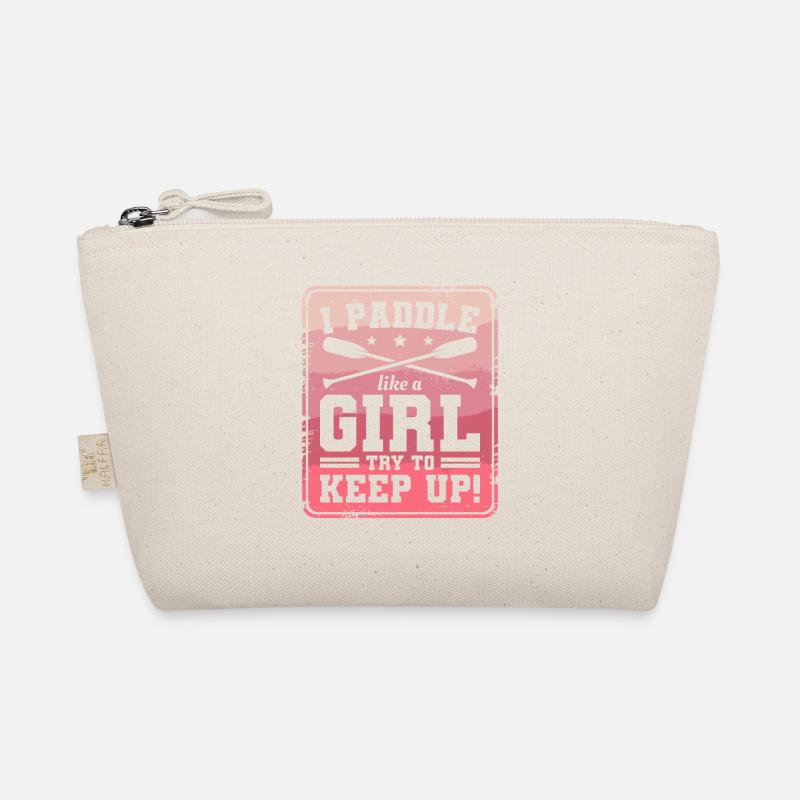 Ich paddele wie ein Mädchen und versuche, das Drachenboot aufrecht zu erhalten Bio-Täschchen