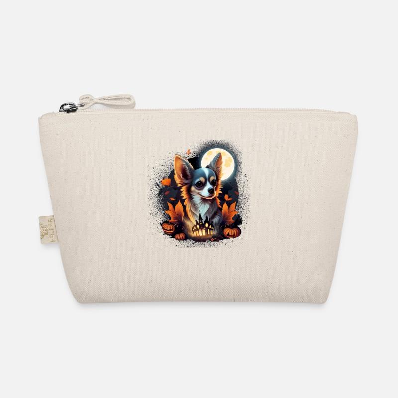 Chihuahua Halloween Costume - Scary Pumpkin Witch Organic Pouch