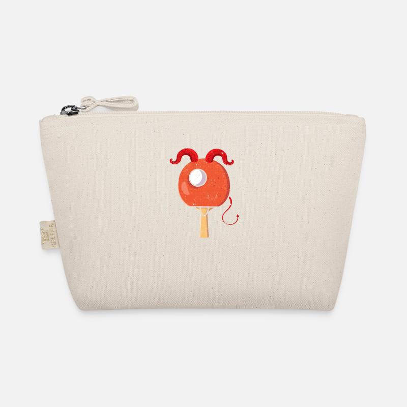 Ping Pong Devil Paddle Red Horns Funny Organic Pouch