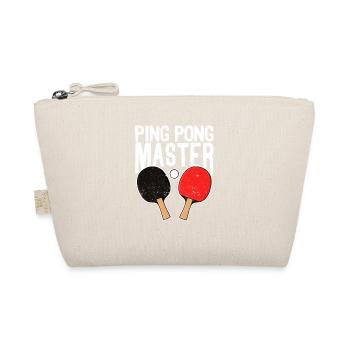 Ping Pong Master Vintage Table Tennis Player Funny - Organic Pouch - nature - Front