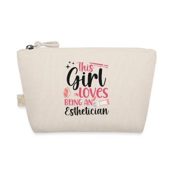 Cute Licensed Esthetician Skincare - Bio-Täschchen - Natur - Vorne