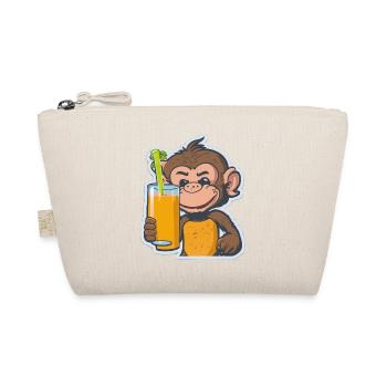Affe Schimpanse Ape Monkey Comic Cartoon - Bio-Täschchen - Natur - Vorne