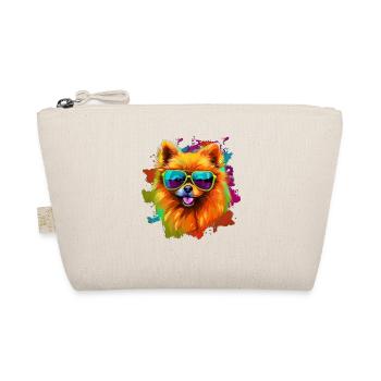 Zwergspitz Hund Hunderasse Pomeranian - Bio-Täschchen - Natur - Vorne