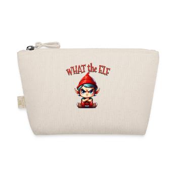 What the Elf - Niedlicher lustiger Elf für Weihnachten Holida - Bio-Täschchen - Natur - Vorne