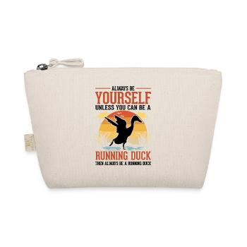 Indian Running Duck Gift Running Duck - Organic Pouch - nature - Front