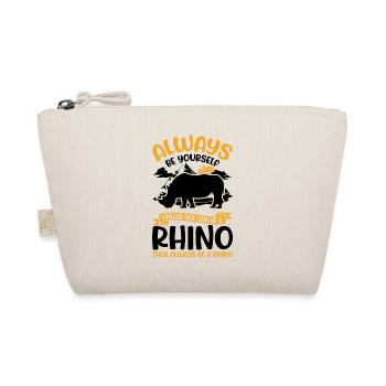 Nashorn Rhino Rhinozeros - Bio-Täschchen - Natur - Vorne