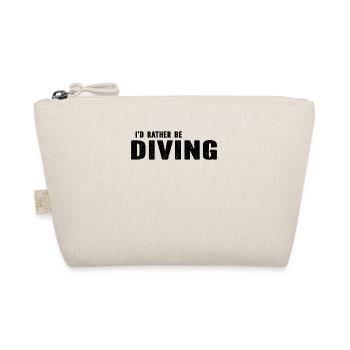 Diver Underwater Diving - I'd Rather Be Diving - Organic Pouch - nature - Front