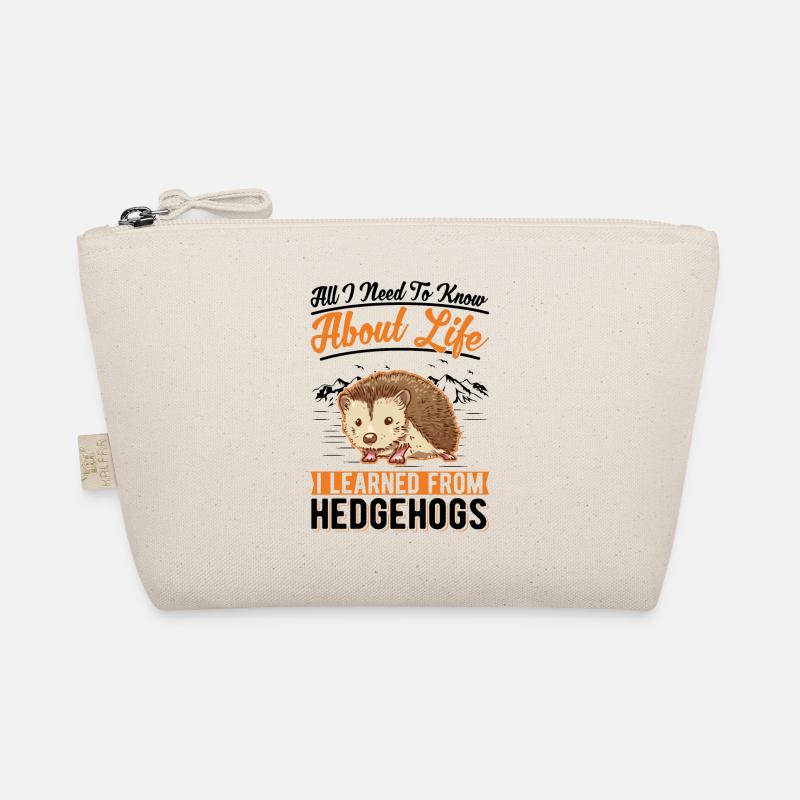 Hedgehog Gift Spiny Hedgehog Organic Pouch