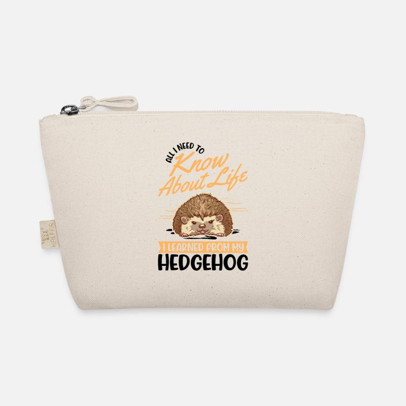 Hedgehog Gift Spiny Hedgehog Organic Pouch
