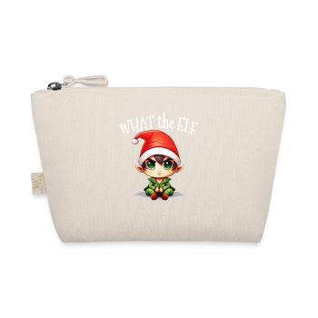What the Elf - Lustiges Weihnachtselfenkostüm - Bio-Täschchen - Natur - Vorne