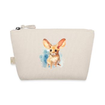 Aquarell Jerboa - Bunte Wüstennagetierkunst - Bio-Täschchen - Natur - Vorne