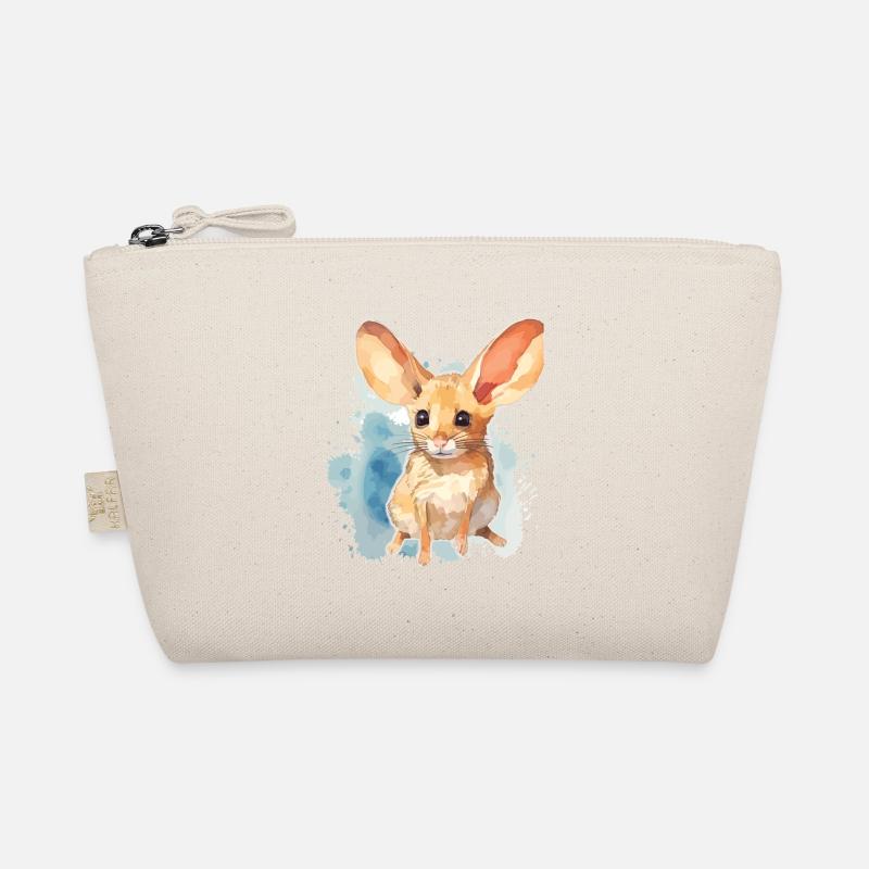 Aquarell Jerboa - Bunte Wüstennagetierkunst - Bio-Täschchen - Natur