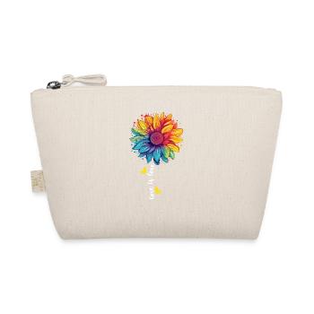 Regenbogen Sonnenblume LGBT Community Stolz Transgender - Bio-Täschchen - Natur - Vorne