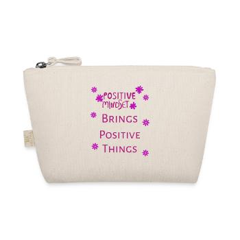 Positive Mindset Brings Positive Things - Organic Pouch - nature - Front