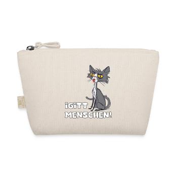 Igitt Menschen, Katze - Bio-Täschchen - Natur - Vorne