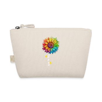 Rainbow Sunflower LGBTQ Lover Pride Community Pun - Organic Pouch - nature - Front