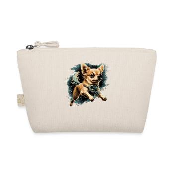 Chihuahua | Cute Dog LoveWings puppy - Organic Pouch - nature - Front