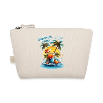Summer Time Cocktail Strand Urlaub - Bio-Täschchen - Natur - Vorne