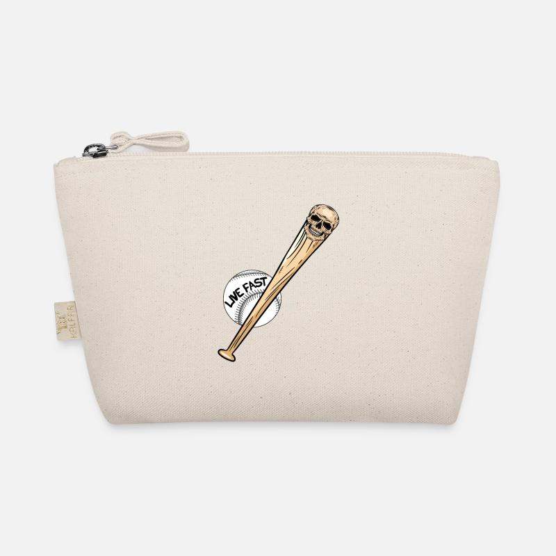 Baseball-Schädel Baseball Skull Bio-Täschchen