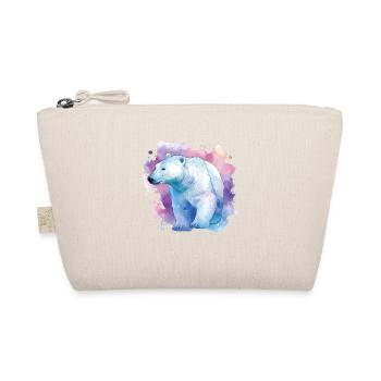 Colorful polar bear - awareness of climate change - Organic Pouch - nature - Front