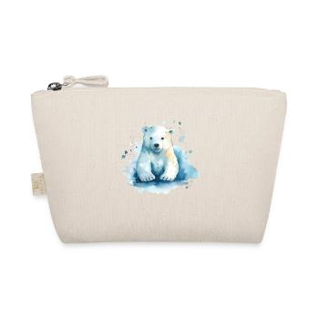 Colorful polar bear - awareness of climate change - Organic Pouch - nature - Front