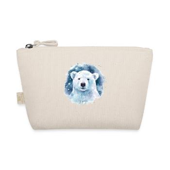 Colorful polar bear - awareness of climate change - Organic Pouch - nature - Front
