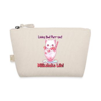 Living That Purr-fect Milkshake Life - Happy Cat - Organic Pouch - nature - Front