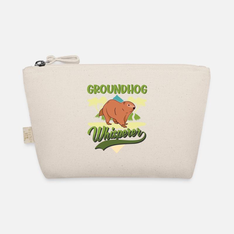 Murmeltier Flüsterer Groundhog Waldmurmeltier - Bio-Täschchen - Natur
