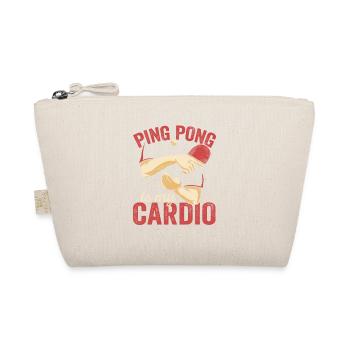 Ping Pong Is My Cardio Funny Table Tennis Racket - Organic Pouch - nature - Front