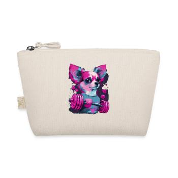 Chihuahua rose | Fille Fitness Salle de sport - Trousse biologique - nature - Devant
