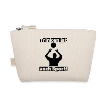 Trinken ist auch Sport! Party, Mallorca, JGA! - Bio-Täschchen - Natur - Vorne