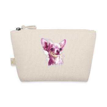 Chihuahua Puppy | Pretty Pink Dog Girly Mom Women - Organic Pouch - nature - Front