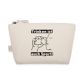Trinken ist auch Sport! Party, Mallorca, JGA! - Bio-Täschchen - Natur - Vorne