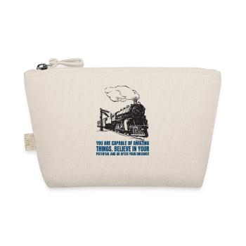 Do Amazing Things and Live Your Dreams - Organic Pouch - nature - Front