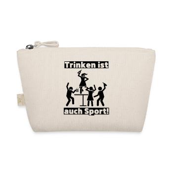 Trinken ist auch Sport! Party, Mallorca, JGA! - Bio-Täschchen - Natur - Vorne