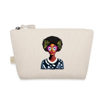 Dame africaine avec afro - Trousse biologique - nature - Devant
