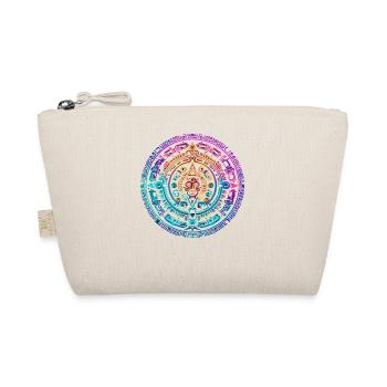 Mystisches buntes aztekisches Sonnenkalender-Design - Bio-Täschchen - Natur - Vorne