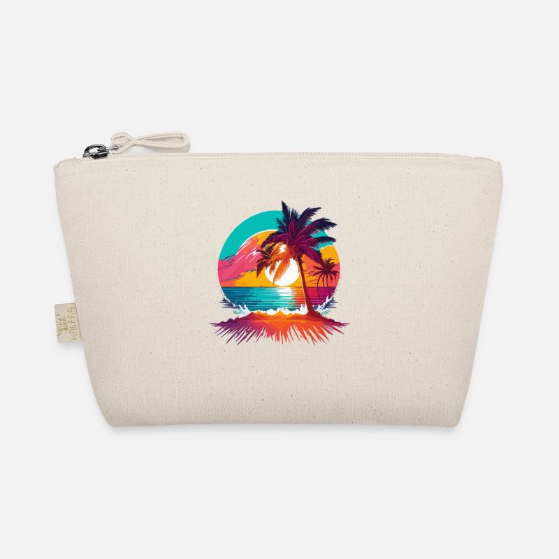 Soleil d’été Palm Tree Beach Island Trousse biologique