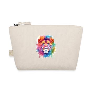 Cute lion watercolor art - Organic Pouch - nature - Front