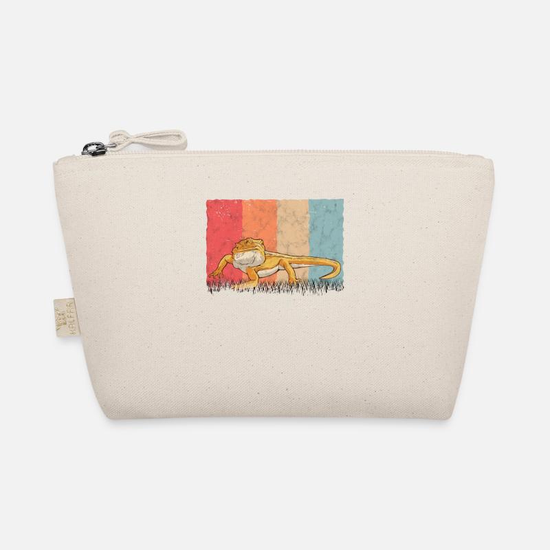 Bearded Dragon Retro Organic Pouch